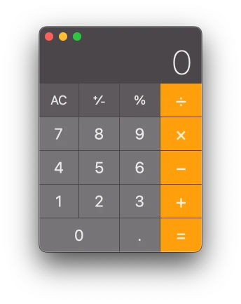 MacOS calculator
